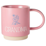 Hallmark Grandma Pink Mug With Flower, 16 oz.
