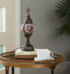 Turkish Multi-Color Mosaic 12" Lamp with LED Bulb