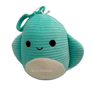 Squishmallow Maggie the Teal Stingray Corduroy 3.5" Clip Stuffed Plush by Kelly Toy
