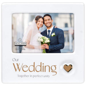 4x6 Our Wedding Ceramic Picture Frame