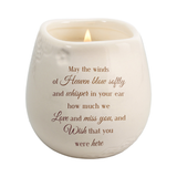 May the Winds of Heaven Whisper in Your Ear Memorial Sympathy 100% Soy Wax Candle 8 Oz.