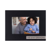 Me & My Grandpa Black Picture Frame with Metal Inlay Sentiment Holds 4"x6" Photo
