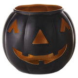 Hallmark Medium Black Metal Jack-o'-Lantern Candle Holder