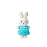 Miffy in Van Gogh Inspired Almond Blossom Dress with Drape Crocheted Plush Stuffed Bunny 10"