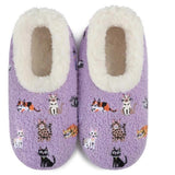Women's Mini Embroidery Cats Cozy Snoozies® Slippers