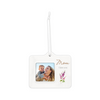 Mom I Love You Floral Ceramic Frame Ornament