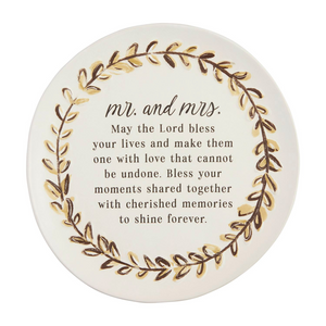 Mr. & Mrs. Blessing Plate