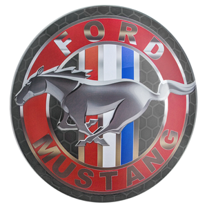 Ford Mustang 15" Metal Dome Wall Sign