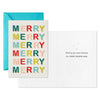 Hallmark Multicolor Merry Boxed Christmas Cards, Pack of 16