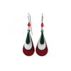 Silver Forest Festive Layered Tea Earrings
