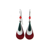 Silver Forest Festive Layered Tea Earrings