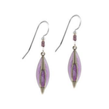 Silver Forest Lavender Whisper Earrings