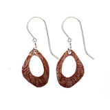Silver Forest Organic Shaped Leaves Earrings