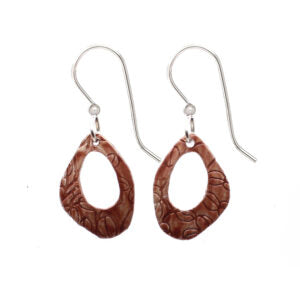 Silver Forest Organic Shaped Leaves Earrings