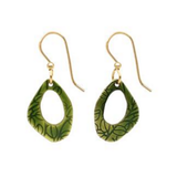 Silver Forest Garden Leaf Earrings