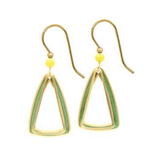 Silver Forest Open Triangle Drop Earrings