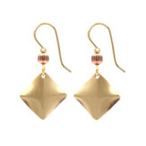 Silver Forest Sculpted Diamond Drop with Beads Earrings