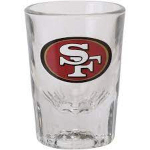 NFL San Francisco 49ers 2 Oz. Fluted Glass Shot Glass