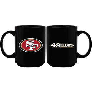 NFL San Francisco 49ers 15 oz. Black Mug