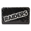 Loungefly NFL Las Vegas Raiders Sequin Zip Around Wallet