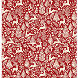 Nordic Red Holiday Icons Sherpa Blanket Throw 50"x60"