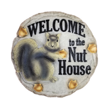 Welcome to the Nut House Garden Stepping Stone 9.5"