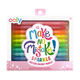 Make No Mistake! Set of 12 Glittery Erasable Markers