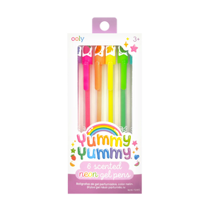 Yummy Yummy Scented Neon Gel Pens Set of 6