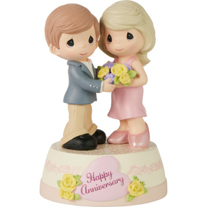 Precious Moments Our Love Will Bloom Forever Musical Figurine