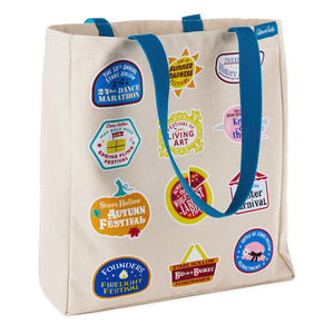 Hallmark Gilmore Girls Stars Hollow Town Festivals Canvas Tote Bag