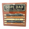 Set of 5 Dope Dad Pens