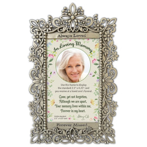 Always Loved Funeral Card Frame with Easel Boxed Gift