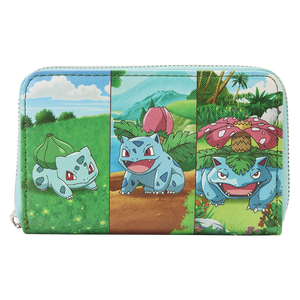 Loungefly Pokémon Bulbasaur Evolution Zip Around Wallet