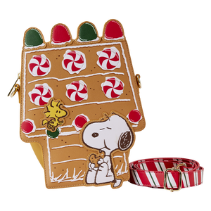 Loungefly Peanuts Snoopy Gingerbread House Scented Crossbody Bag