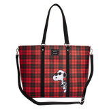 Loungefly Peanuts Snoopy Grunge Tote Crossbody Bag