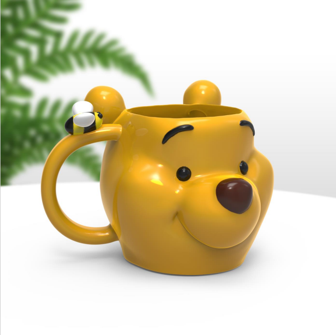 Disney Winnie the Pooh with Bee Ceramic Sculpted Mug – Steve's
