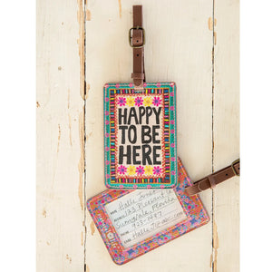 Happy To Be Here Travel Luggage Tag