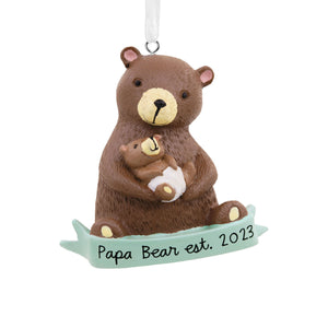 Papa Bear New Dad 2023 Hallmark Ornament