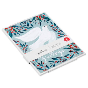 Hallmark Watercolor Dove Packaged Christmas Cards, Pack of 5
