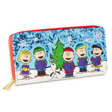 Hallmark Exclusive Peanuts Loungefly Snoopy & Friends A Charlie Brown Christmas Carol Sequin Wallet