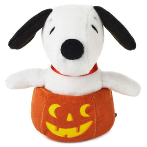 Hallmark Halloween Peanuts® Zip-Along Snoopy Jack-O-Lantern Pumpkin Plush Toy