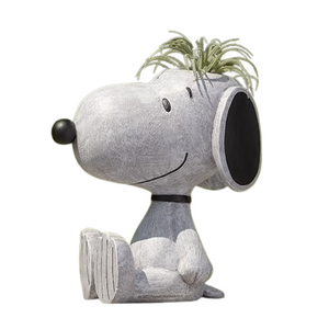 8" Peanuts Snoopy Planter Garden Statue