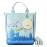 Loungefly Peter Pan You Can Fly Glow Tote Bag With Coin Bag (Front)