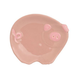 Pink Pig Ceramic Tidbit Plate
