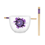 Pokémon Gengar Pokeballs Boxed 20 Oz. Ceramic Ramen Bowl with Chopsticks