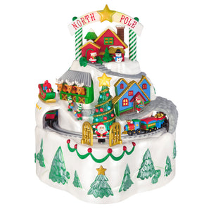 Hallmark North Pole Village Tabletop Decoration With Light, Sound and Motion