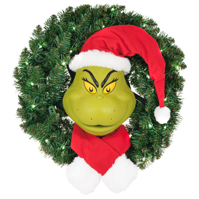 Hallmark Dr. Seuss's How the Grinch Stole Christmas!™ The Grinch Wreath ...