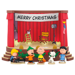 Hallmark 2025 The Peanuts® Gang Merry Christmas, Charlie Brown! Tabletop Decoration With Light and Sound