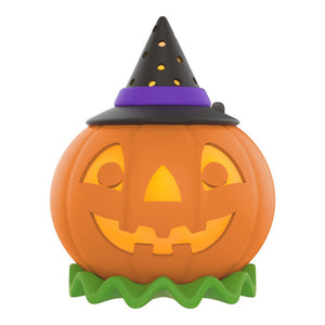 Hallmark 2025 Mini Halloween Time ShowToppers Musical Tree Topper With Light, 3.75"