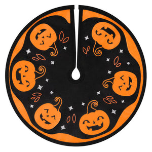 Hallmark 2025 Mini Halloween Time Fabric Tree Skirt, 12"